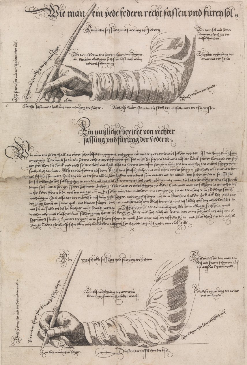 Schreibkunst فن الكتابة ، 1601 ، 1631. بواسطة انطون نيودورفر
