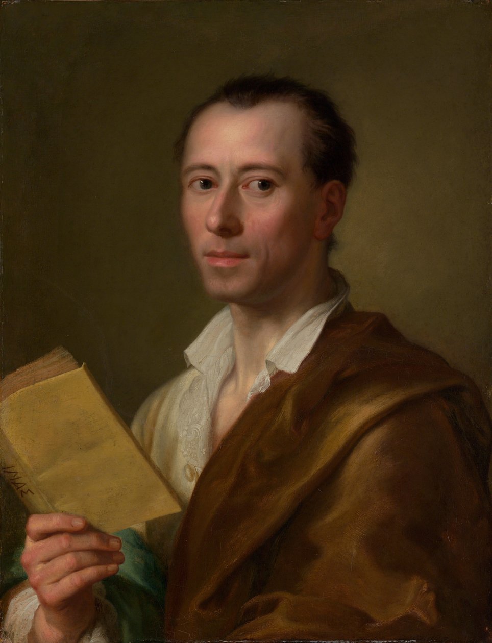 يوهان يواكيم وينكلمان (1717-1768) ، حوالي 1777 (زيت على قماش) بواسطة انطون رافائيل منغز