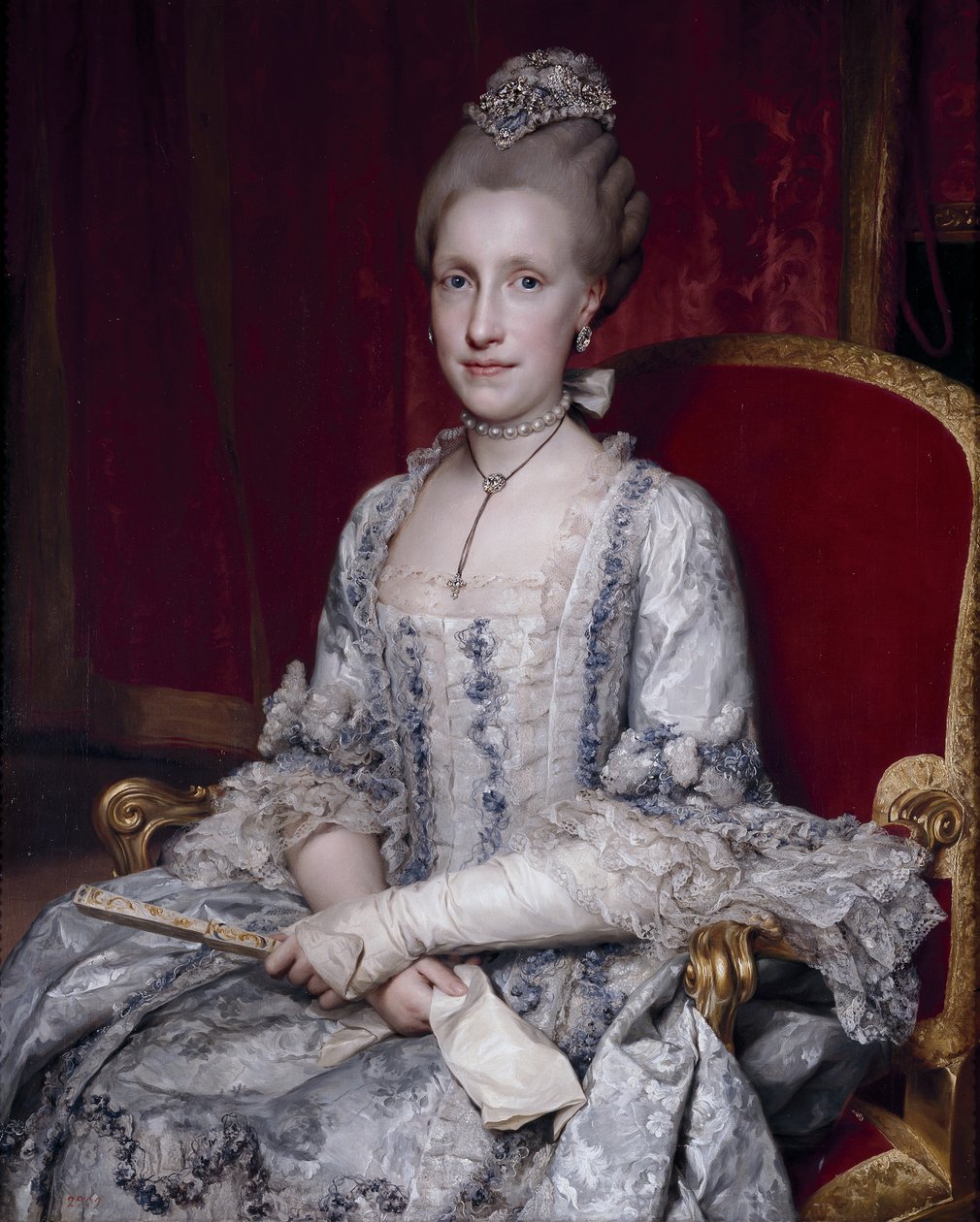 صورة إنفانتا ماريا لويزا من إسبانيا 1745-1792 ، الإمبراطورة الرومانية المقدسة ، 1770 بواسطة انطون رافائيل منغز