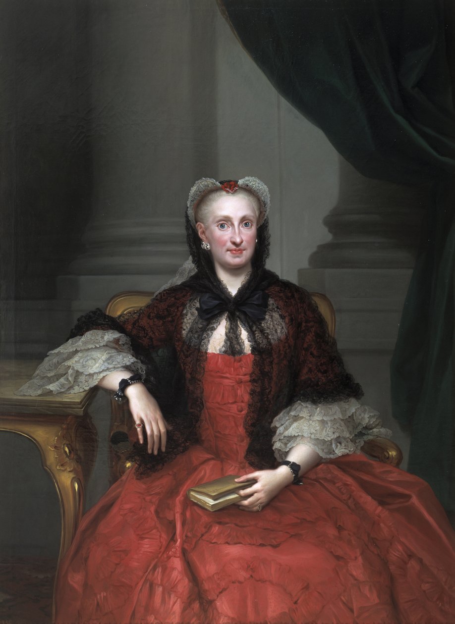 بورتريه ماريا أماليا ، ساكسونيا 17241760 ، ملكة الملكة الإسبانية ، كاليفورنيا 1760 بواسطة انطون رافائيل منغز