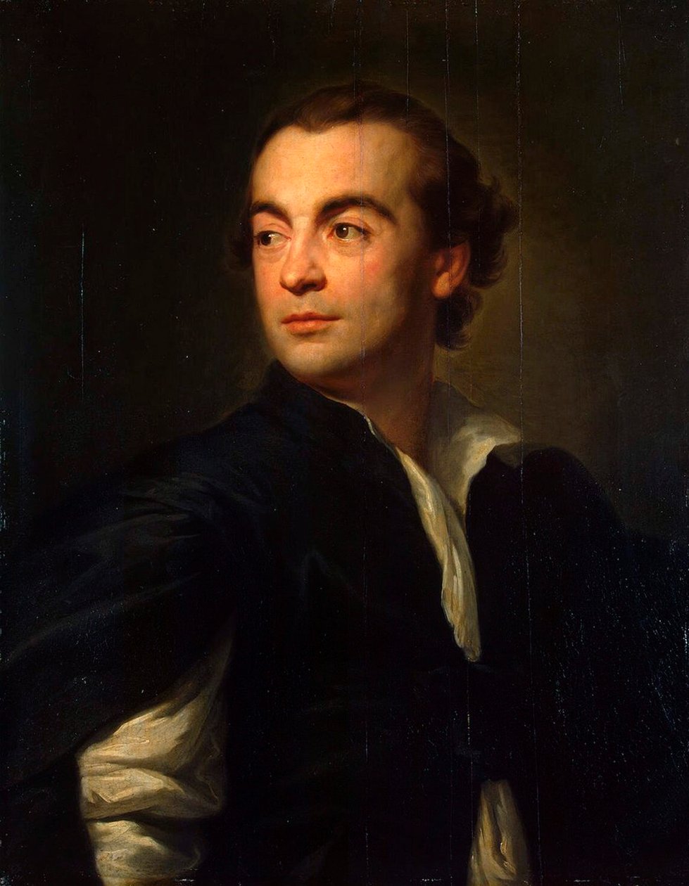 صورة لمؤرخ الفن وعالم الآثار يوهان يواكيم وينكلمان ، 1717-1768 ، 1774-1776. بواسطة انطون رافائيل منغز