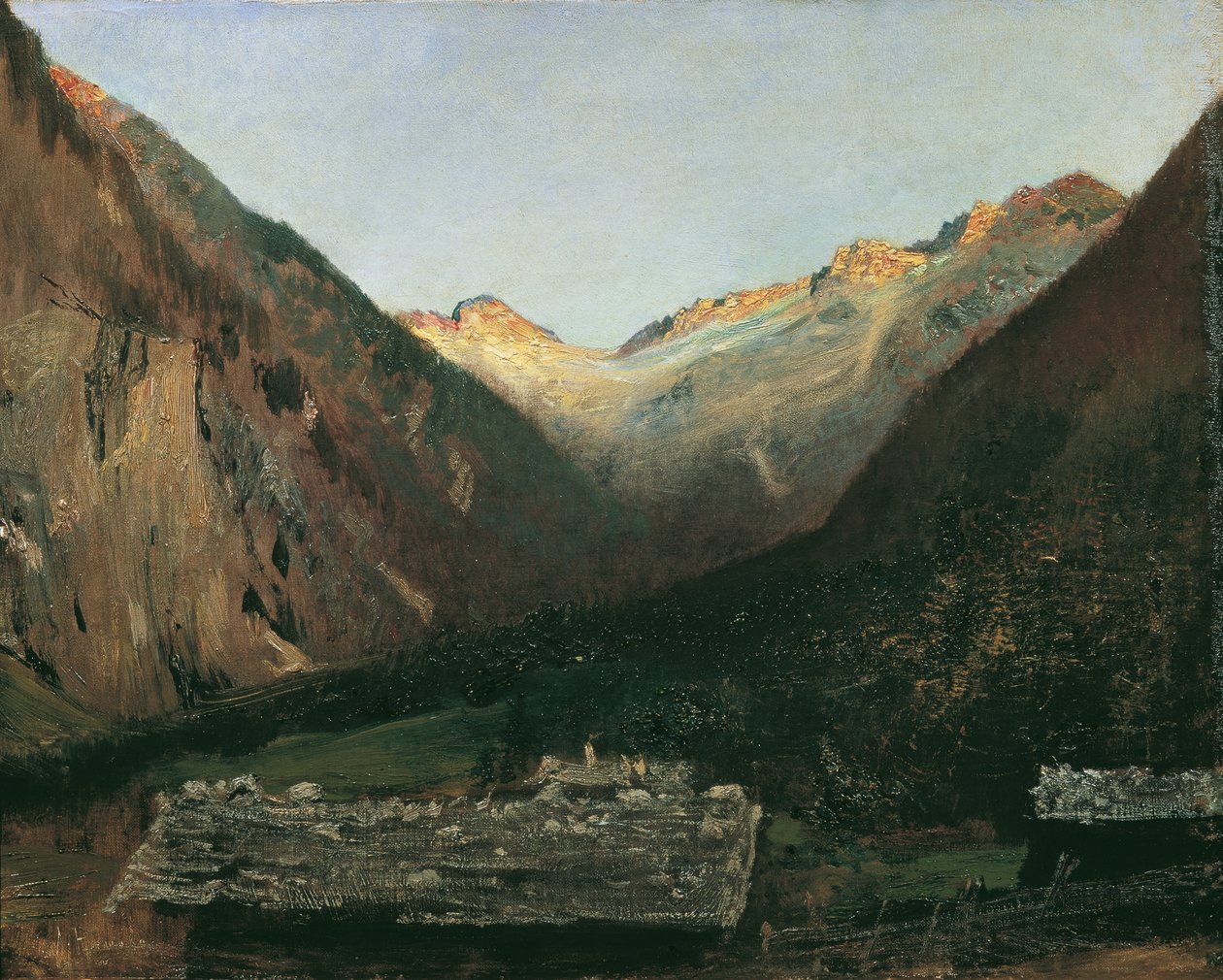 المساء في Prossau بالقرب من Gastein بواسطة انطون روماكو