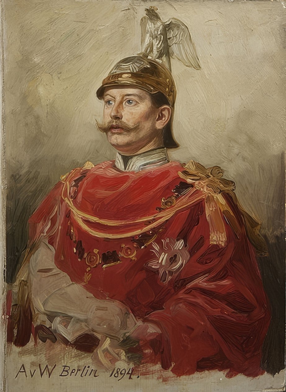 صورة لفيلهلم الثاني (1859-1941) ، إمبراطور ألمانيا وملك بروسيا. 1894 بواسطة أنطون ألكسندر فون ويرنر
