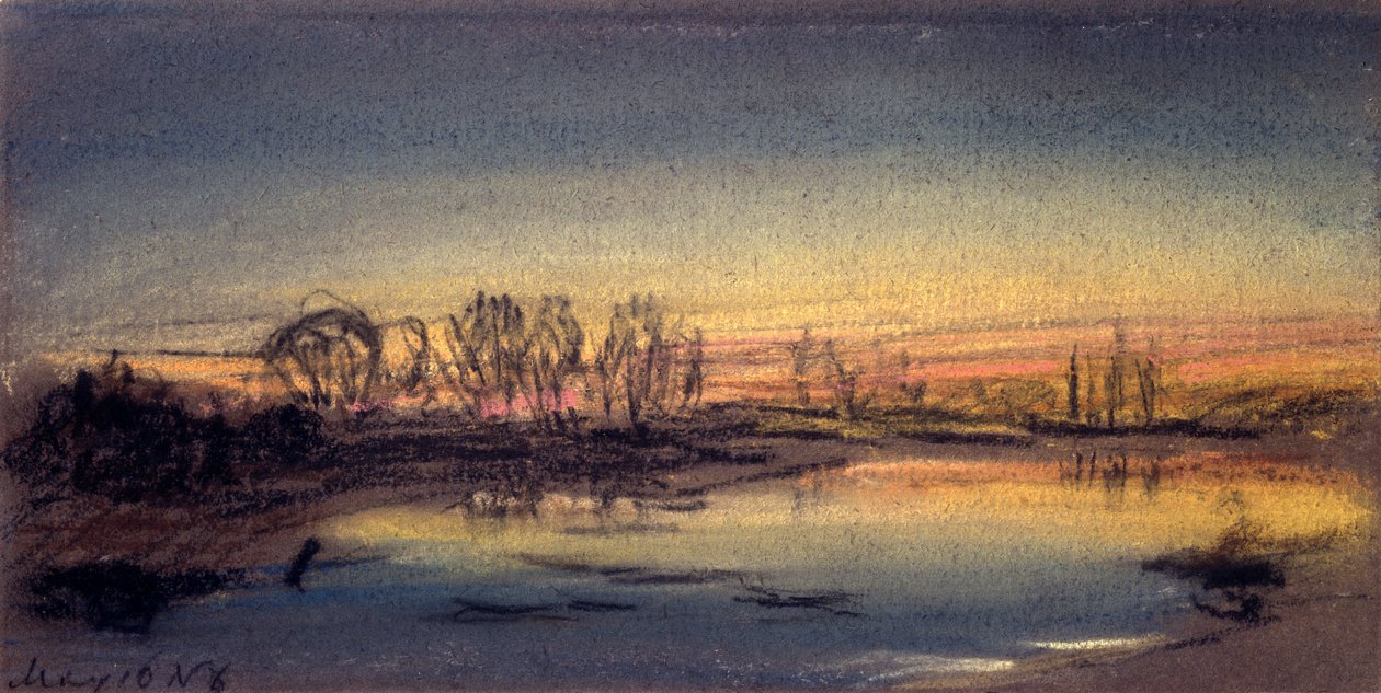 Sunset, May 1884 بواسطة فريدريك (المرتبط ب) بارنارد