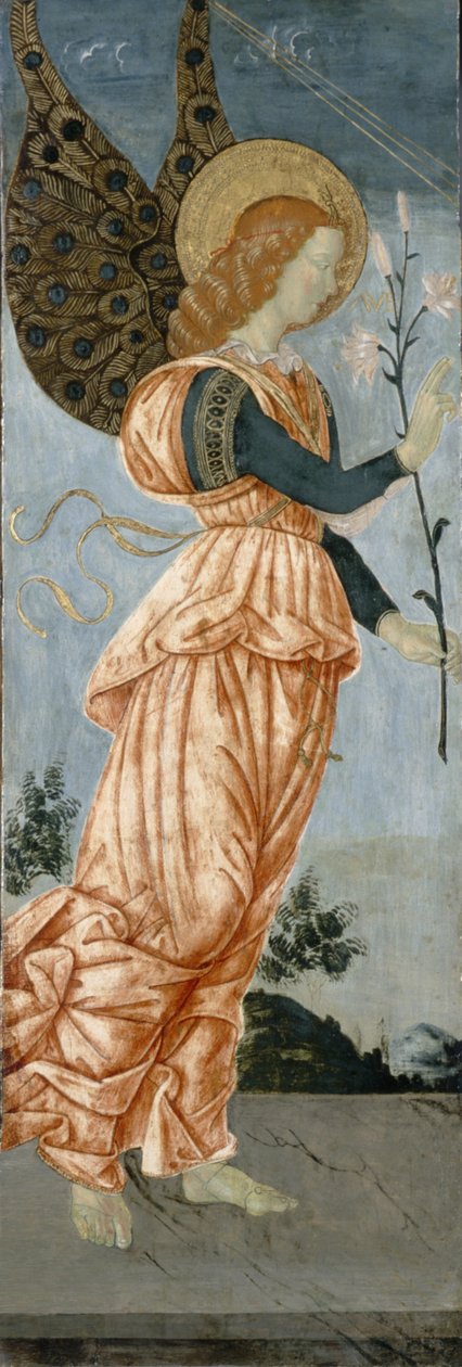ملاك البشارة ، c.1500 (درجة حرارة على خشب الحور) بواسطة أنطونيازو رومانو