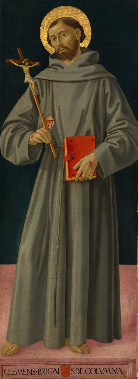 القديس فرنسيس الأسيزي ، كاليفورنيا. 1480-81. بواسطة أنطونيازو رومانو