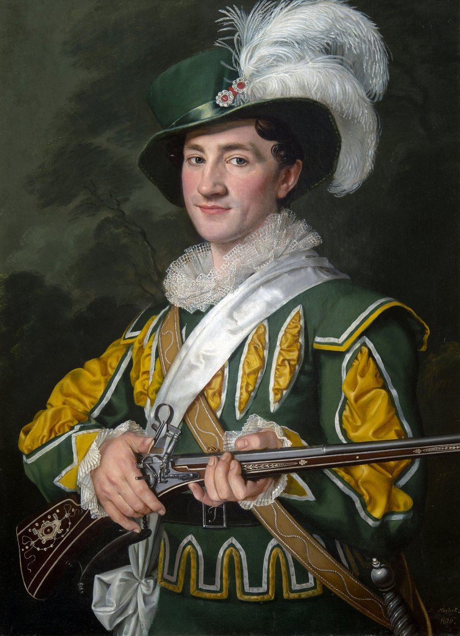 ألويس جيلين (1801-1857) مثل ماكس في أوبرا دير فريشويتز لكارل ماريا فون ويبر (1786-1826) - أنتونين ماتشيك (1775-1844). زيت على قماش بواسطة أنتونين ماتشيك