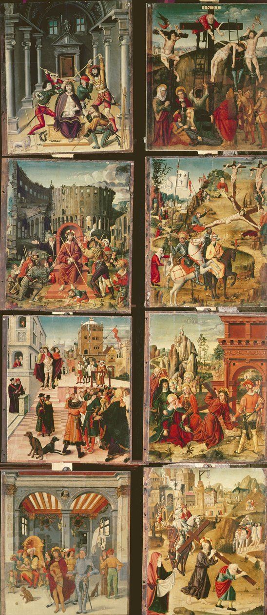 اللوحة اليمنى من Retable of the Passion ، 1517-20 (درجة الحرارة على اللوحة) بواسطة أنطونيو رونزن
