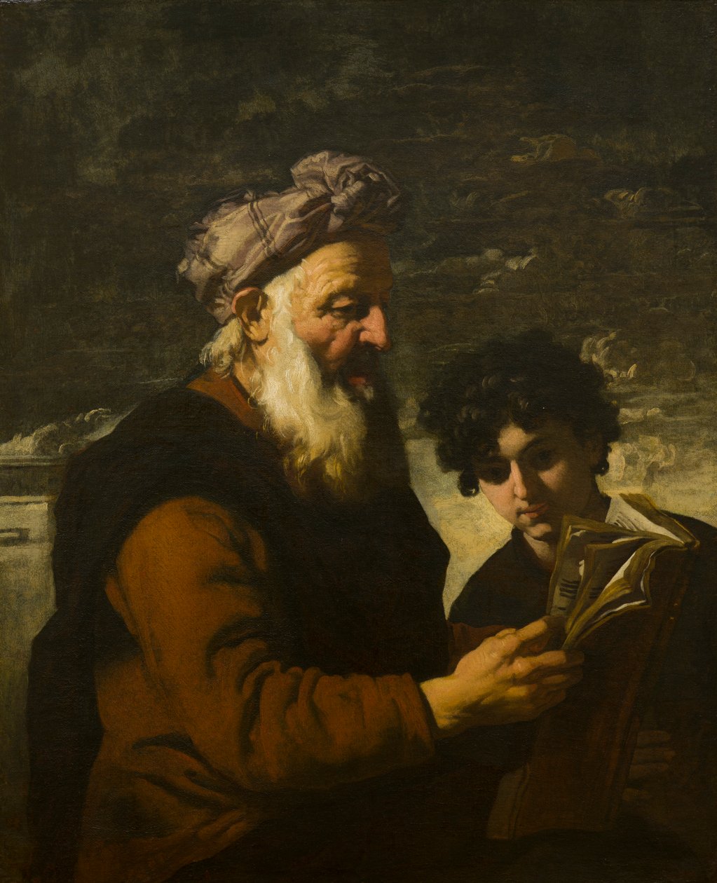 Seneca Instructing Nero، c.1651-1722 (زيت على قماش) بواسطة أنطونيو (Attr. to) Zanchi