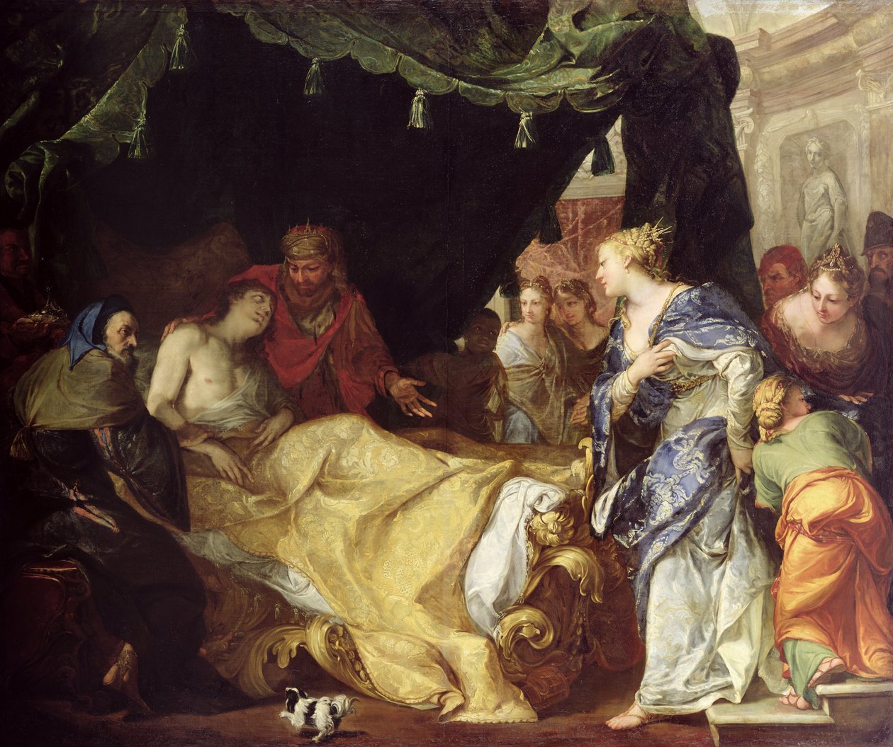 Antiochus (324-261 قبل الميلاد) و Stratonice (الأمير المحتضر) 1691-1705 بواسطة أنطونيو بيلوتشي