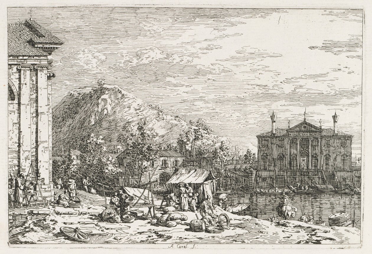المشاهدات: مدينة ما وراء النهر ، 1735-1746. بواسطة قناة جيوفاني أنطونيو (كاناليتو)