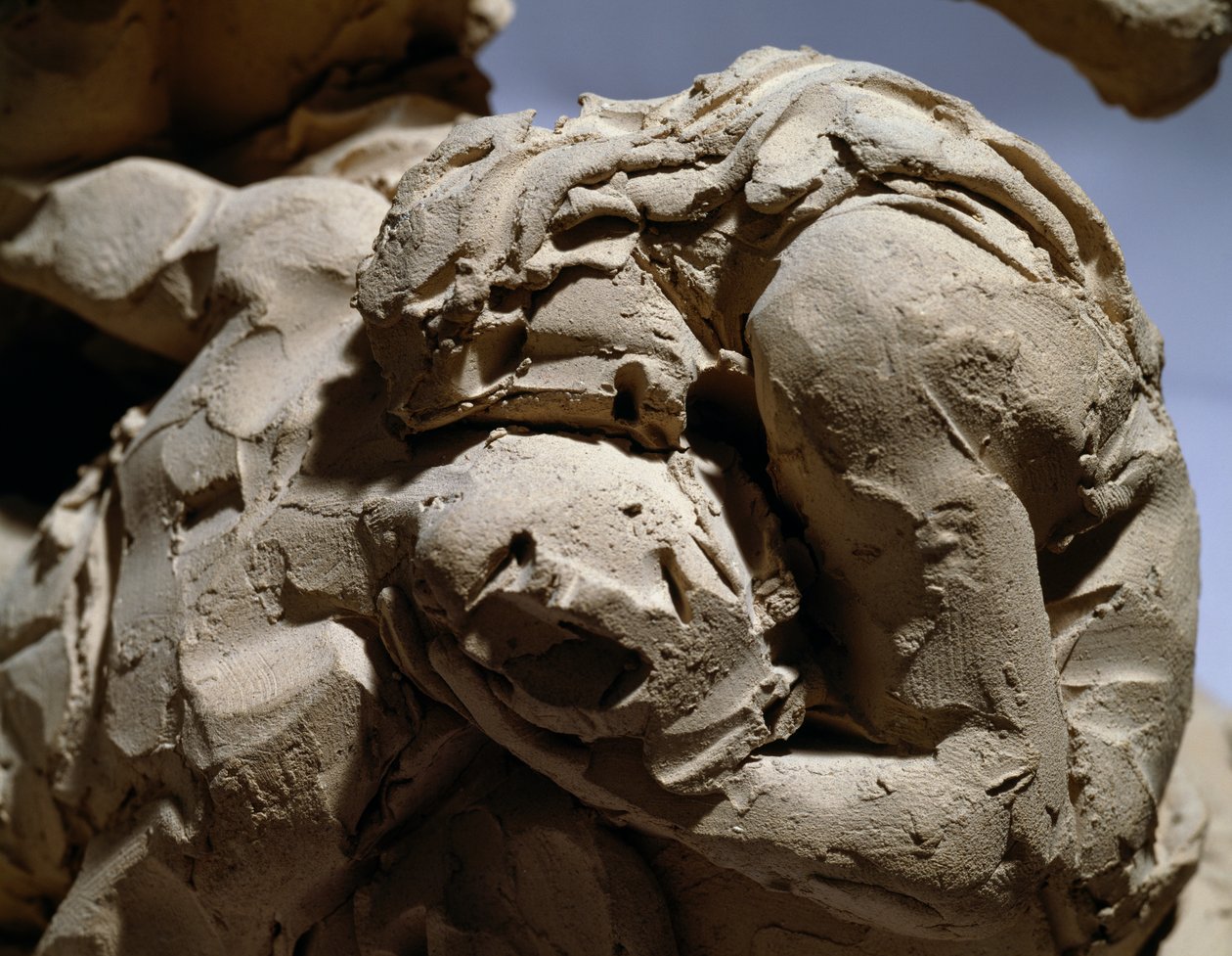 Eve and Abel, detail from Adam and Eve finding the body of Abel بواسطة انطونيو كانوفا