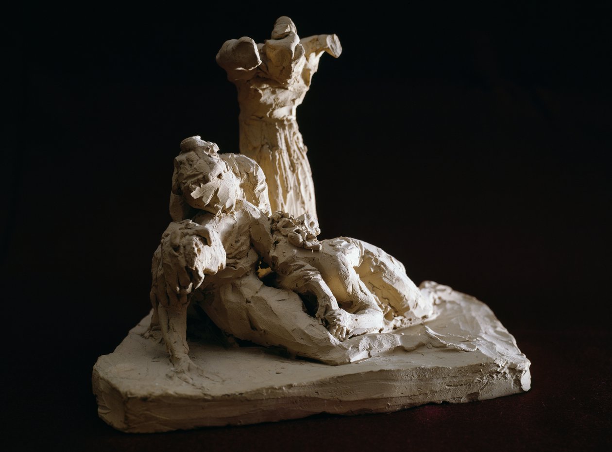 Lamentation of Christ, terracotta sketch by Antonio Canova (1757-1822), Possagno, Veneto, Italy بواسطة انطونيو كانوفا