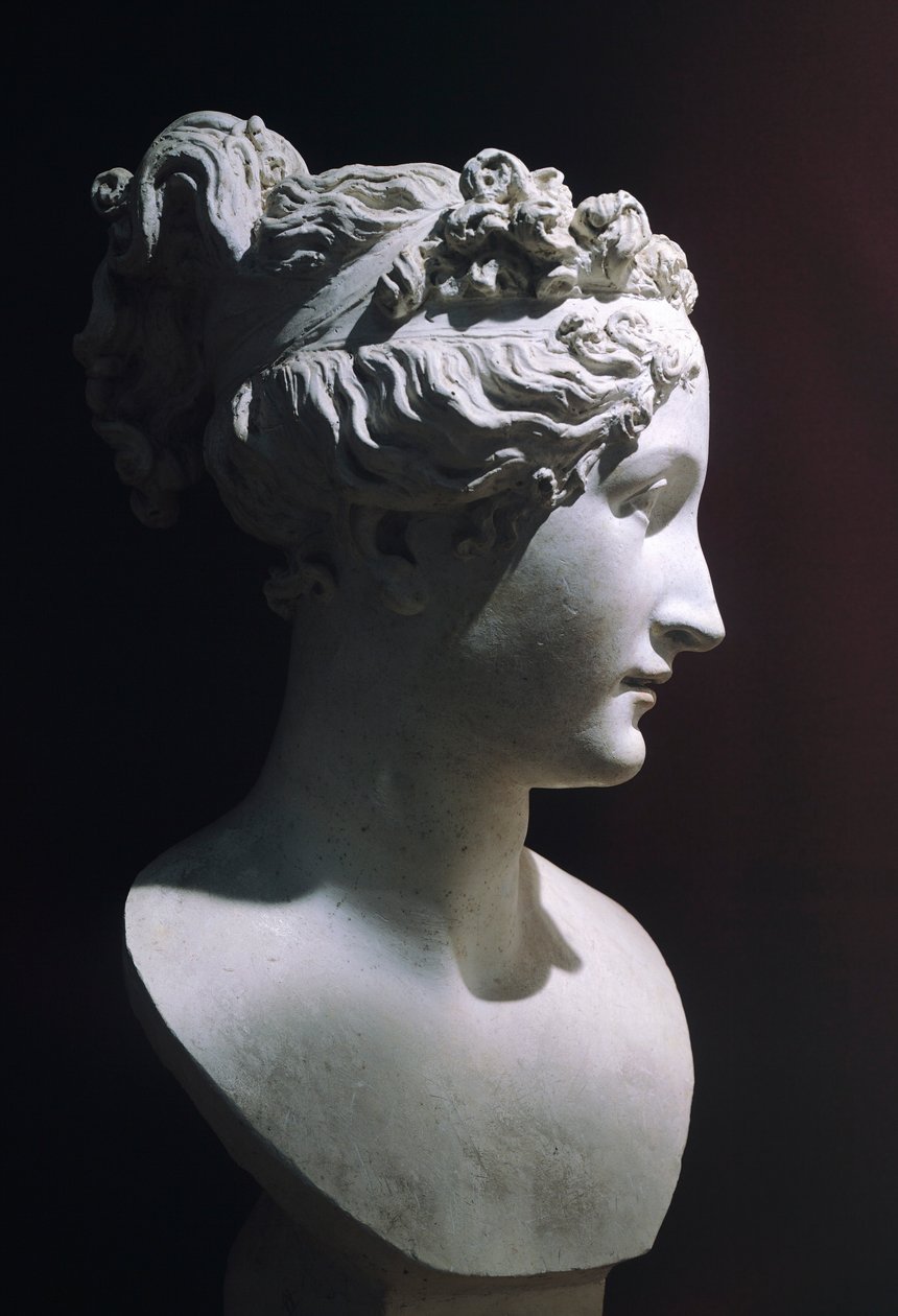 باولينا بورغيزي في دور فينوس فيكتريكس ، لأنطونيو كانوفا (1757-1822) ، من الرخام الأبيض بواسطة انطونيو كانوفا