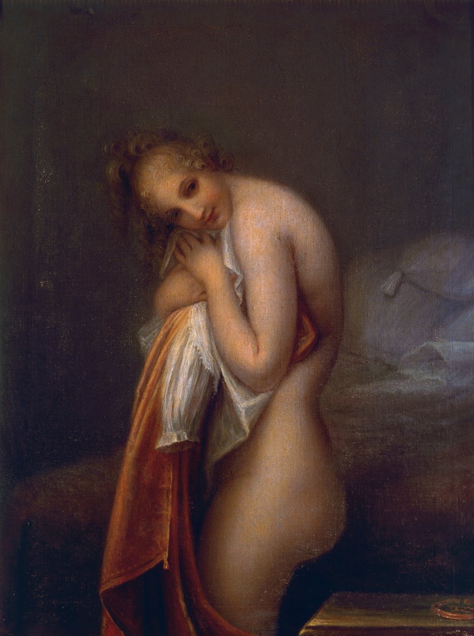 Surprise, by Antonio Canova (1757-1822), oil on canvas بواسطة انطونيو كانوفا