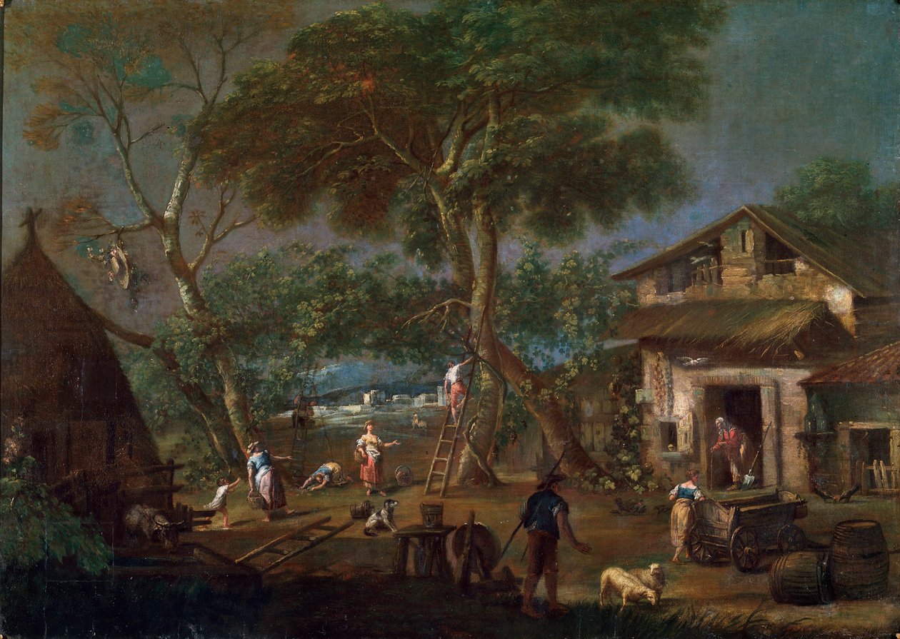 المناظر الطبيعية الإيطالية ، c1750-1795 بواسطة أنطونيو ديزياني