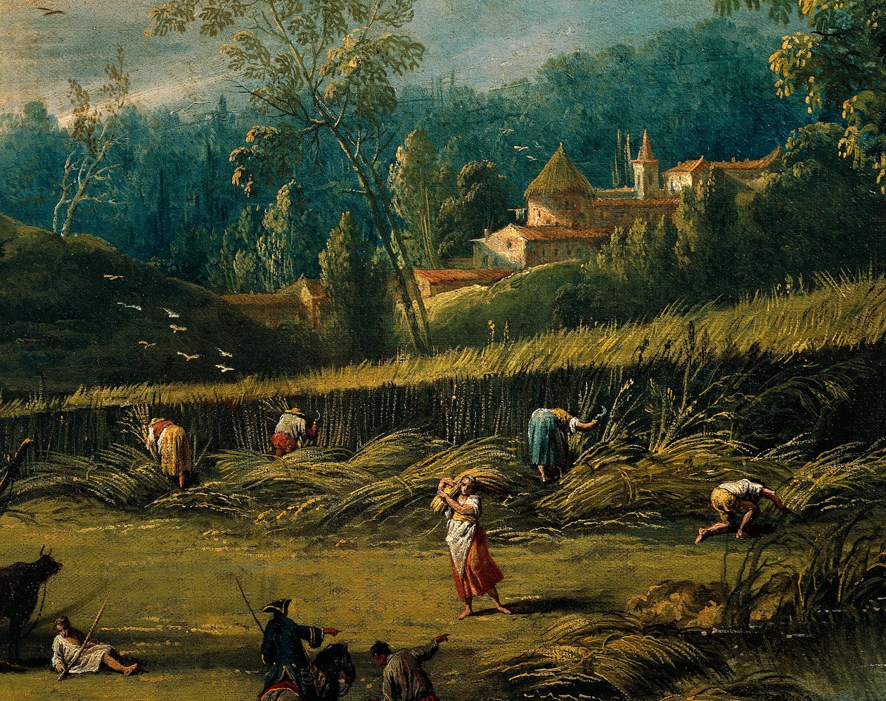 الحصاد ، تفاصيل من الصيف ، رسم أنطونيو ديزياني (1737-1797) ، لوحة. بواسطة أنطونيو ديزياني