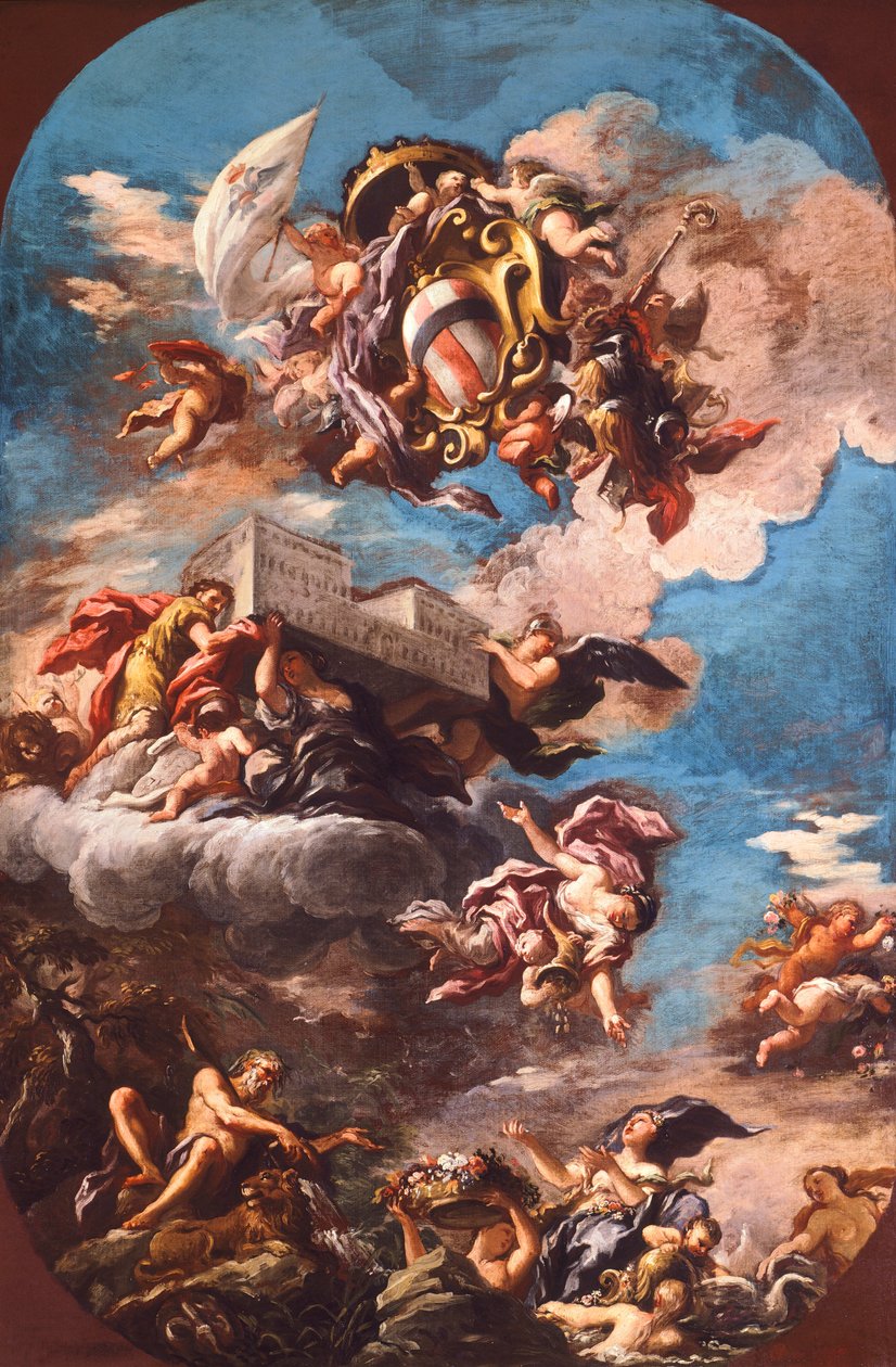 Glorification of the Corsini family بواسطة أنطونيو دومينيكو جاباني
