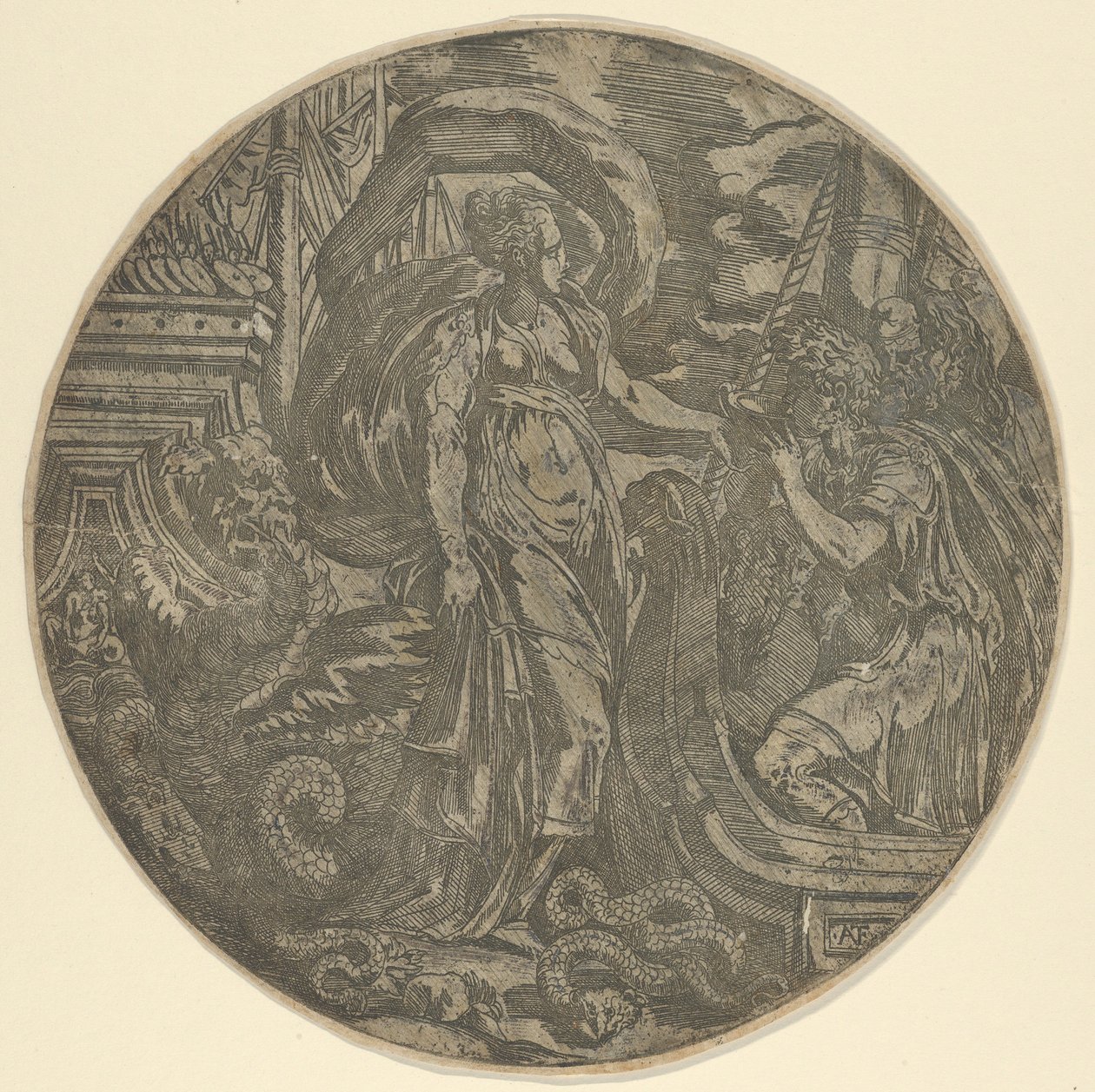 سيرس يعطي مشروبًا لرفاق يوليسيس ، 1540-45. بواسطة أنطونيو فانتوزي