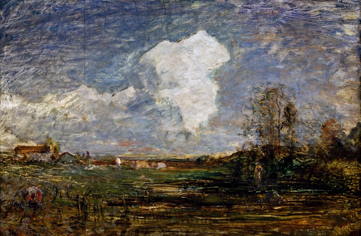 دراسة عن الغيوم من تأليف أنطونيو فونتانيزي (1818-1882) ، زيت على ورق مقوى ، 52 × 75 سم. إيطاليا بواسطة أنطونيو فونتانيسي
