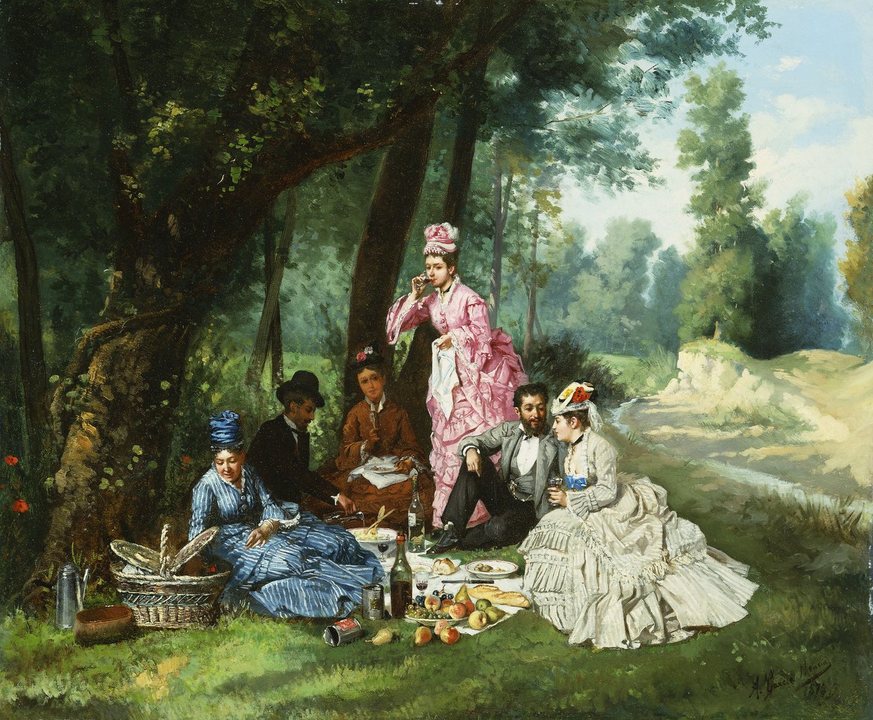 النزهة 1874 بواسطة أنطونيو جارسيا مينسيا