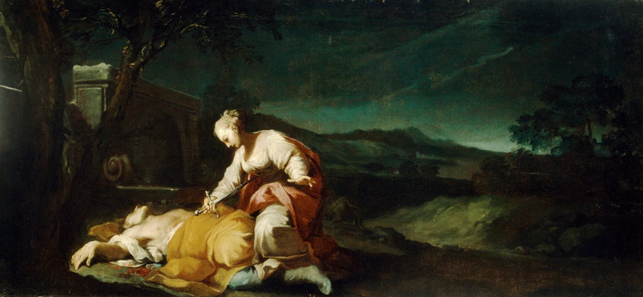 بيراموس وثيسبي ، بواسطة أنطونيو جيونيما (1697-1732). بواسطة أنطونيو جيونيما
