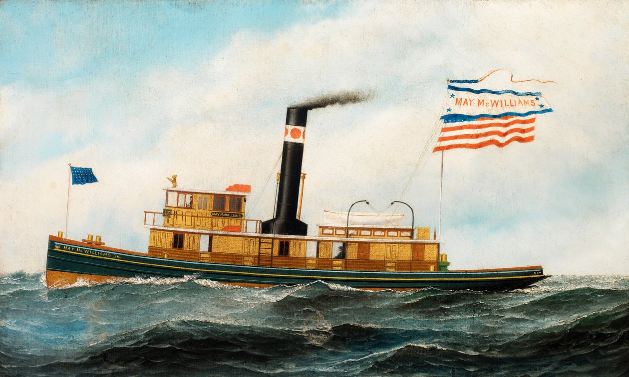 The Ocean-Going Tug May McWilliams ، كاليفورنيا. 1895. بواسطة أنطونيو جاكوبسن