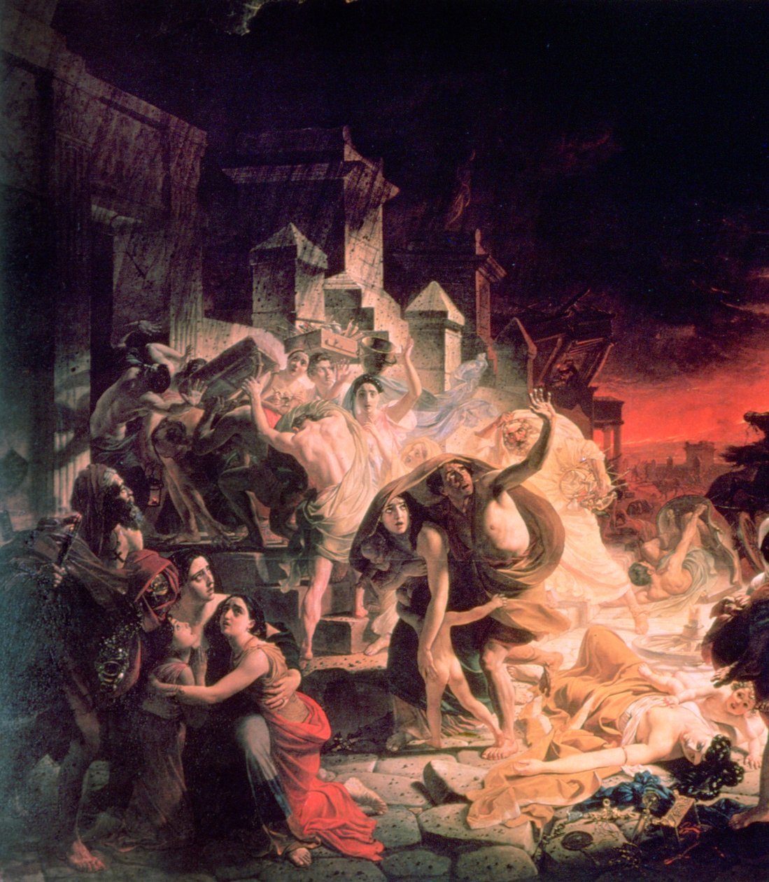 اليوم الأخير من تفاصيل بومبي 1833 بواسطة أنطونيو موليناري