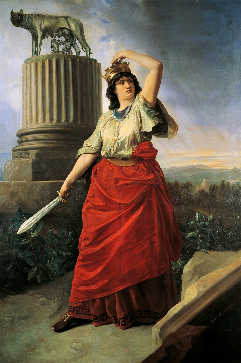 رمزية توحيد إيطاليا ، بواسطة أنطونيو موزي (1815-1894) بواسطة انطونيو موزي