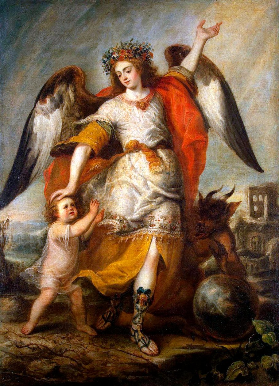الملاك الحارس 1646. بواسطة أنطونيو بيريدا إي سالغادو دي