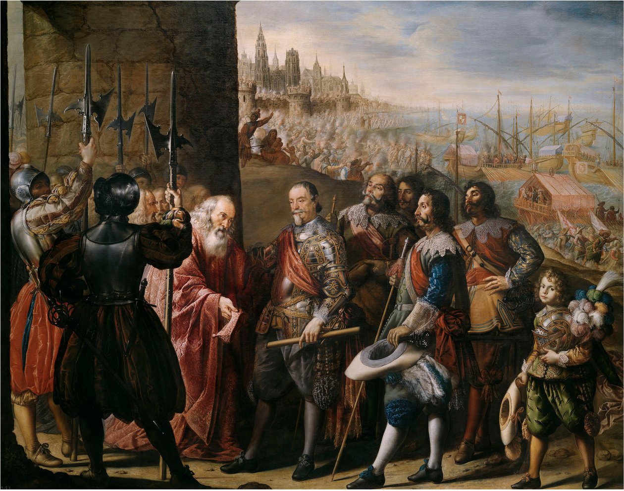 إغاثة جنوة من قبل الماركيز الثاني لسانتا كروز ، 1634-1635. بواسطة أنطونيو بيريدا إي سالغادو دي