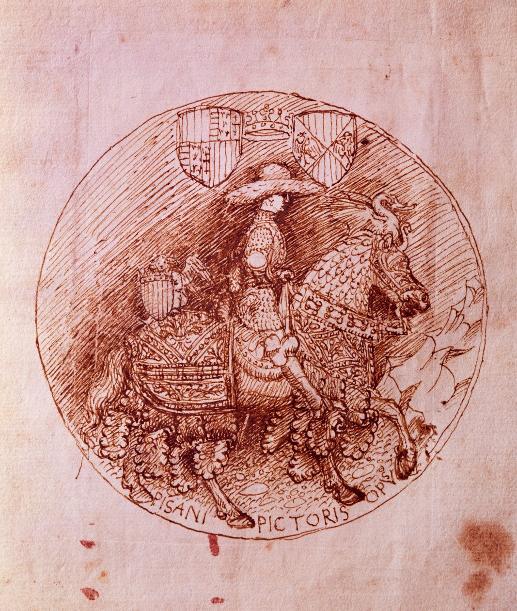 تصميم ميدالية ألفونسو أراغون بواسطة أنطونيو بيسانيلو (1395-1455) بواسطة أنطونيو بيسانيلو