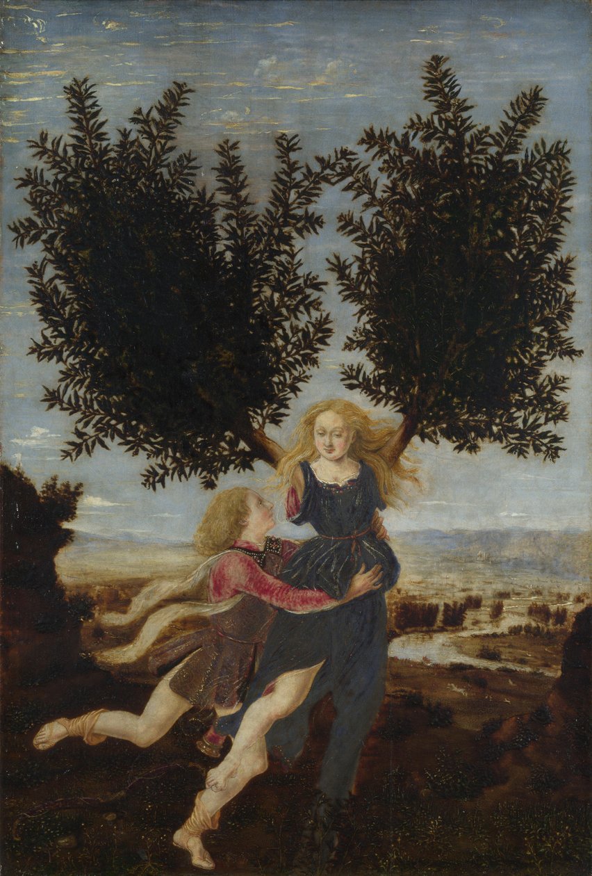 أبولو ودافني ، كاليفورنيا. 1470-1480 بواسطة أنطونيو بولايولو