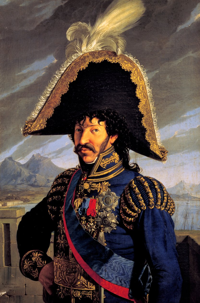 Portrait of Joachim Murat بواسطة أنطونيو رافاييل كالاندر