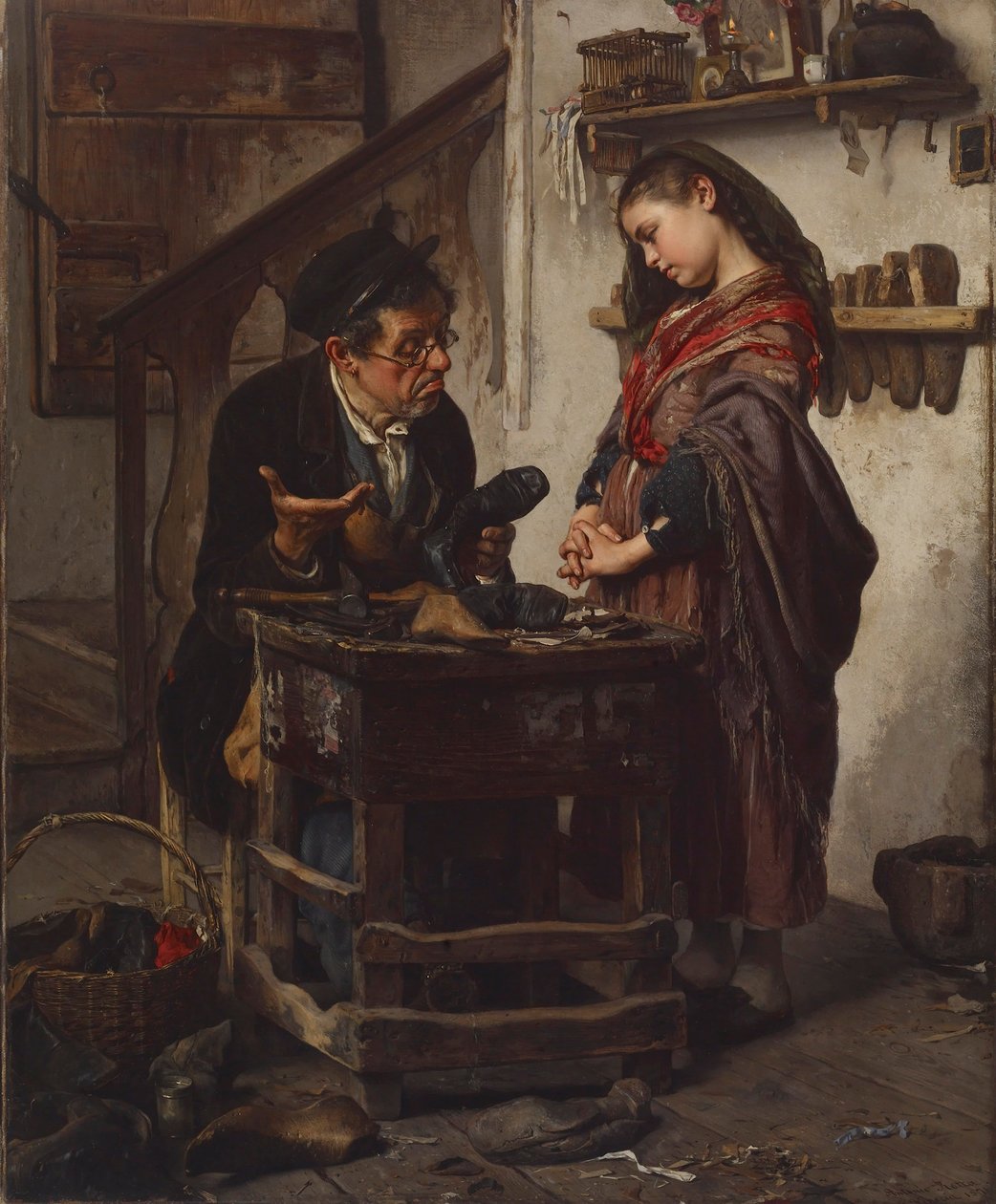 The Hopeless Case ، 1871 (زيت على قماش) بواسطة أنطونيو روتا