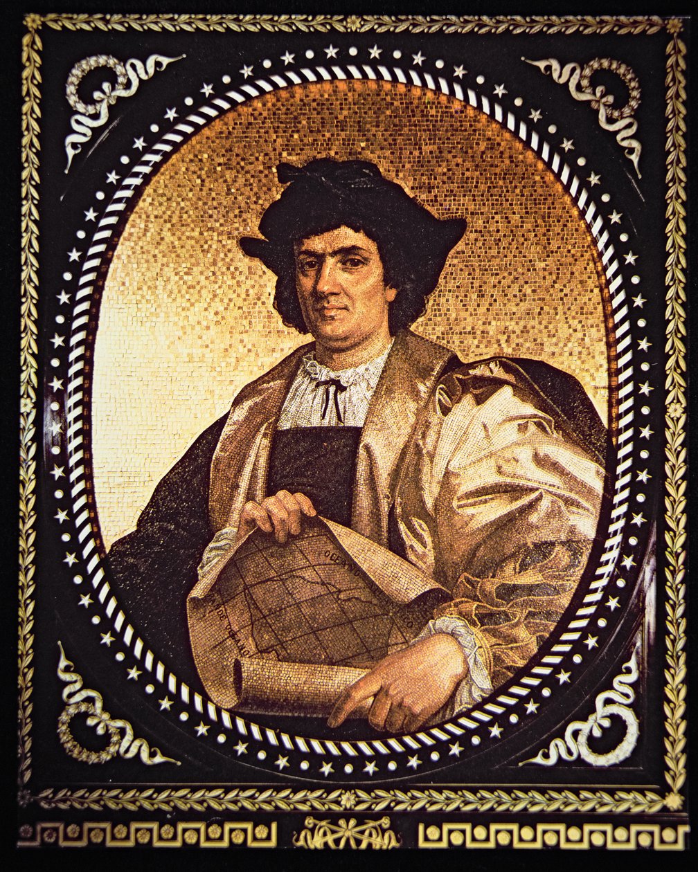 Christopher Columbus (mosaic) بواسطة أنطونيو سالفياتي