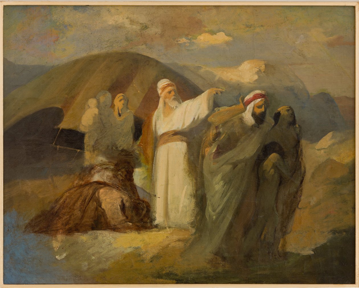 مشهد من الكتاب المقدس (زيت على قماش) بواسطة انطونيو سيمونازي