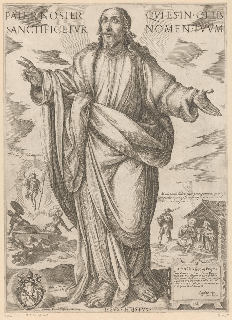 السيد المسيح أبانا الذي في السماء ، ليتقدس اسمك (العنوان على الشيء) المسيح ، ماري إن دي الرسول (عنوان السلسلة) بواسطة انطونيو تمبيستا