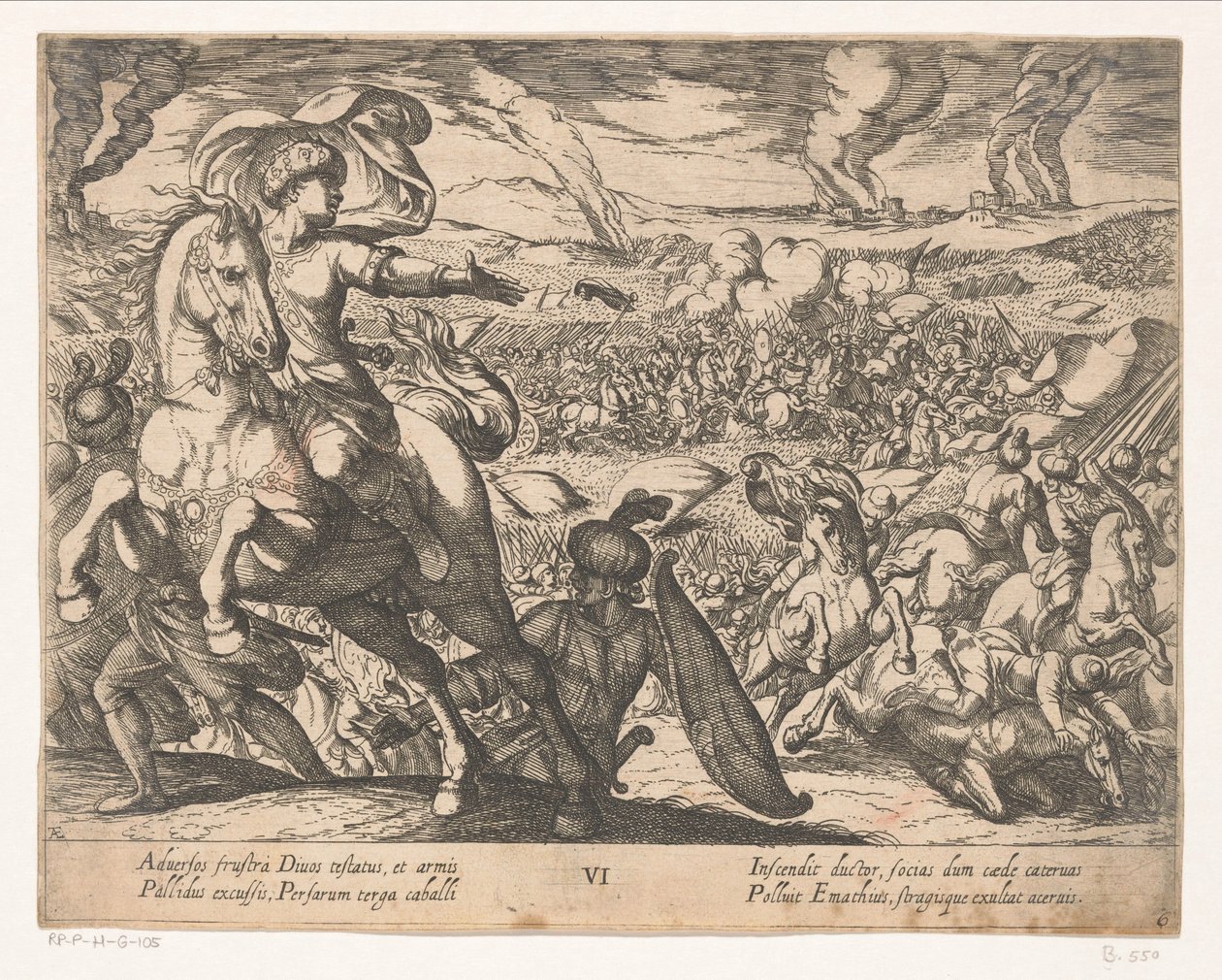داريوس يهرب من ساحة المعركة أفعال الإسكندر الأكبر (عنوان السلسلة) Alexandri magni praecipvae res gestae (عنوان السلسلة) بواسطة انطونيو تمبيستا