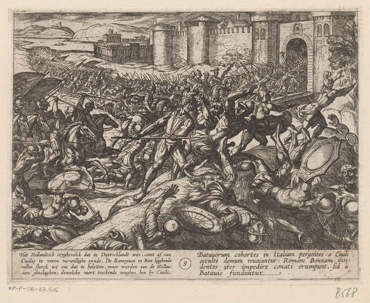 هزمت القوات الهولندية الرومان في بون حروب باتافيان ضد الرومان (عنوان المسلسل) Batavorum cum Romanis Bellum (عنوان السلسلة) بواسطة انطونيو تمبيستا