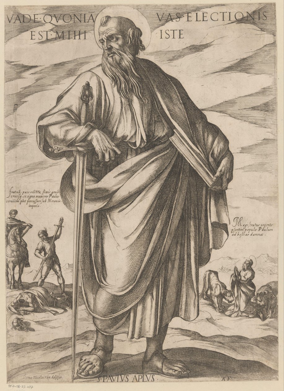 القديس بولس اذهب لأن هذه الشاحنة هي خياري (العنوان على الكائن) المسيح ، ماري إن دي الرسول (عنوان السلسلة) بواسطة انطونيو تمبيستا