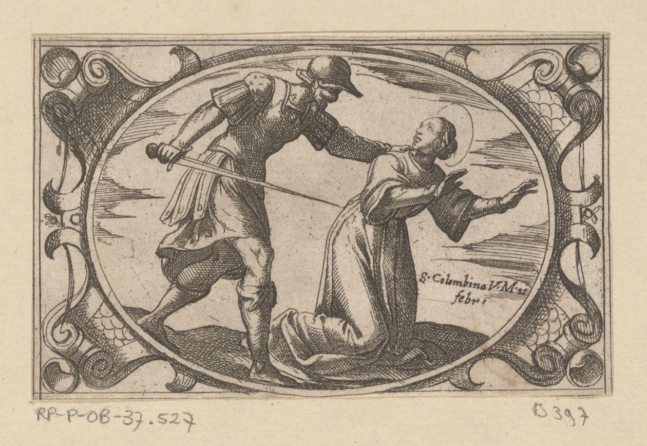 ه. كولومبينا ، بقلم دوشتر فان إتش أوستريوس Romeinse Martelaressen (عنوان المسلسل) Imagini di moltes vergini Rom nel Martirio (عنوان المسلسل) بواسطة انطونيو تمبيستا