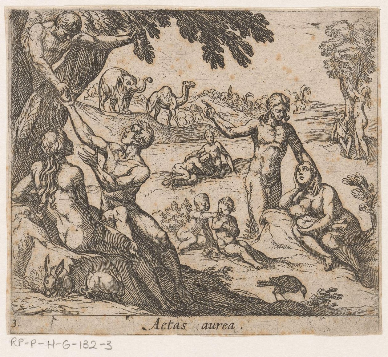العصر الذهبي Aetas aurea (العنوان على الكائن) التحول الجذري المتحولة (عنوان السلسلة) تحولات أوفيد (عنوان المسلسل) بواسطة انطونيو تمبيستا