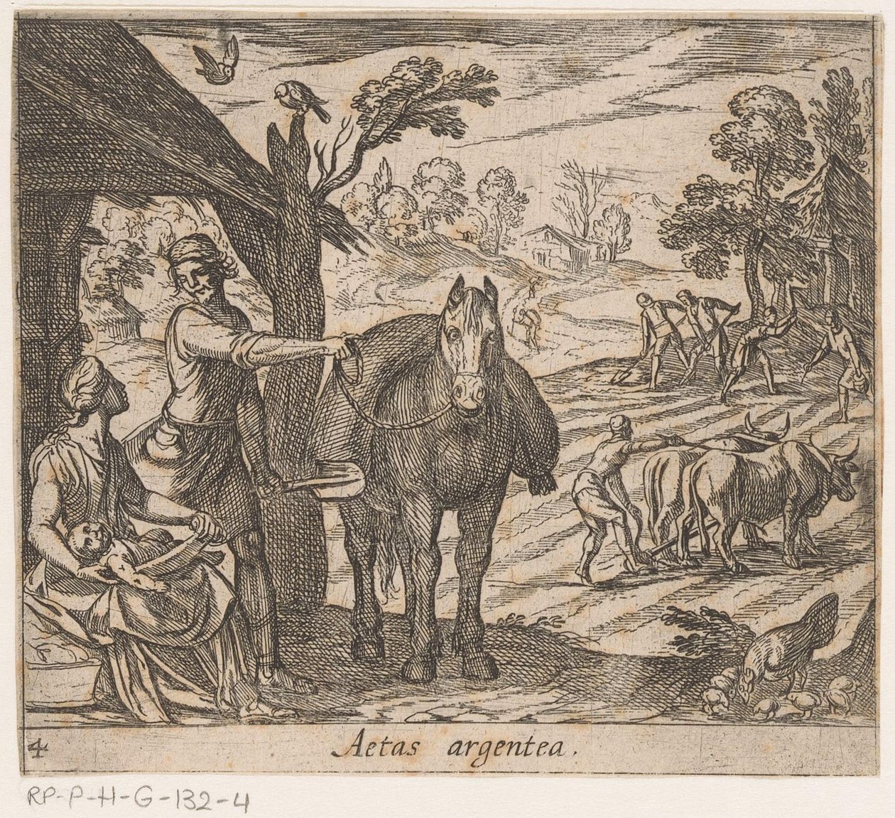 العصر الفضي Aetas argentea (العنوان على الكائن) Metamorphoseon sive convertum (عنوان السلسلة) تحولات Ovid (عنوان السلسلة) بواسطة انطونيو تمبيستا