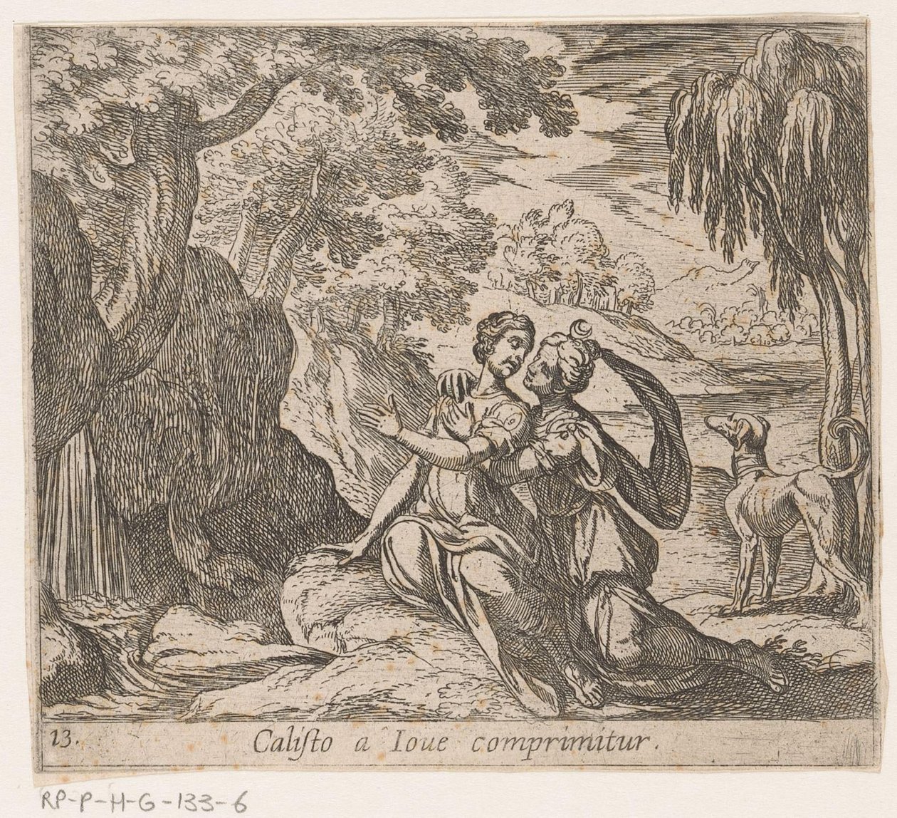 كوكب المشتري أون كاليستو Callisto Crushed by Jupiter (العنوان على الكائن) Metamorphoseon أو التحويلات (عنوان السلسلة) ميتامورفوسين فان أوفيديوس (عنوان المسلسل) بواسطة انطونيو تمبيستا