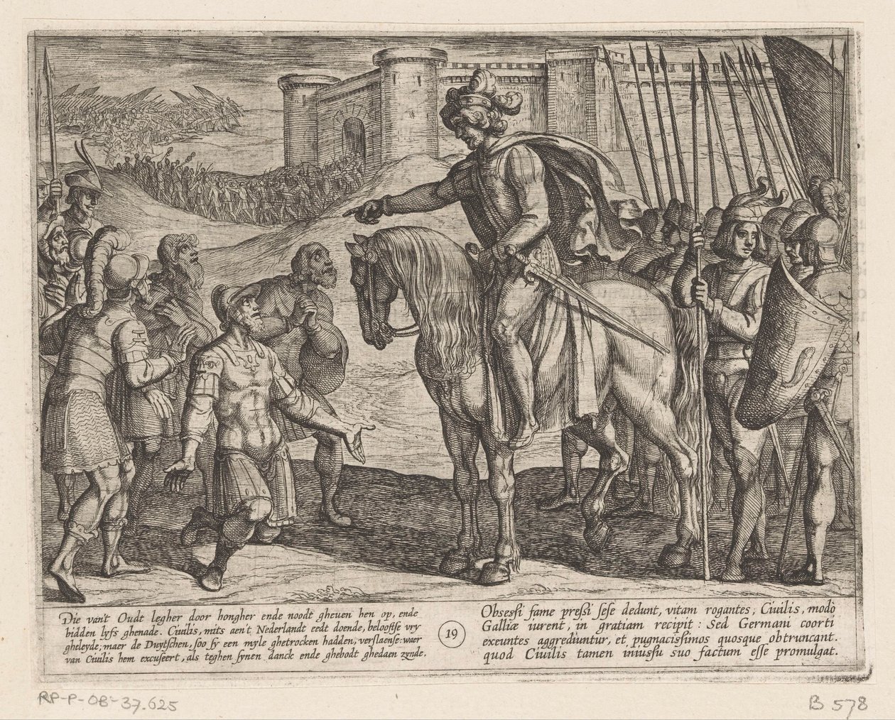 استسلم الرجال من القلعة ليوليوس سيفيليس حروب باتافيان ضد الرومان (عنوان المسلسل) Batavorum cum Romanis Bellum (عنوان السلسلة) بواسطة انطونيو تمبيستا