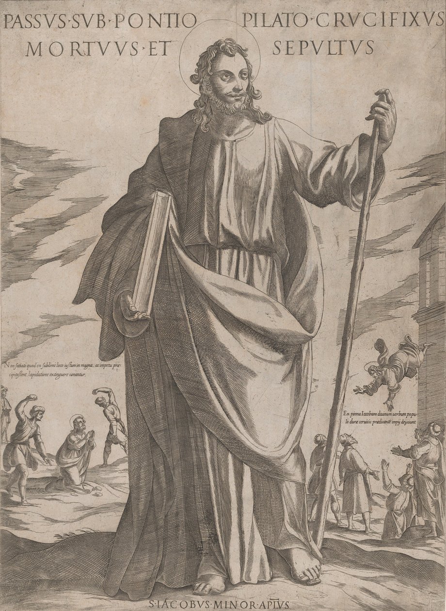 القديس جيمس مينور ، من "المسيح ومريم والرسل" ، كاليفورنيا. 1590-كاليفورنيا. 1610. بواسطة انطونيو تمبيستا