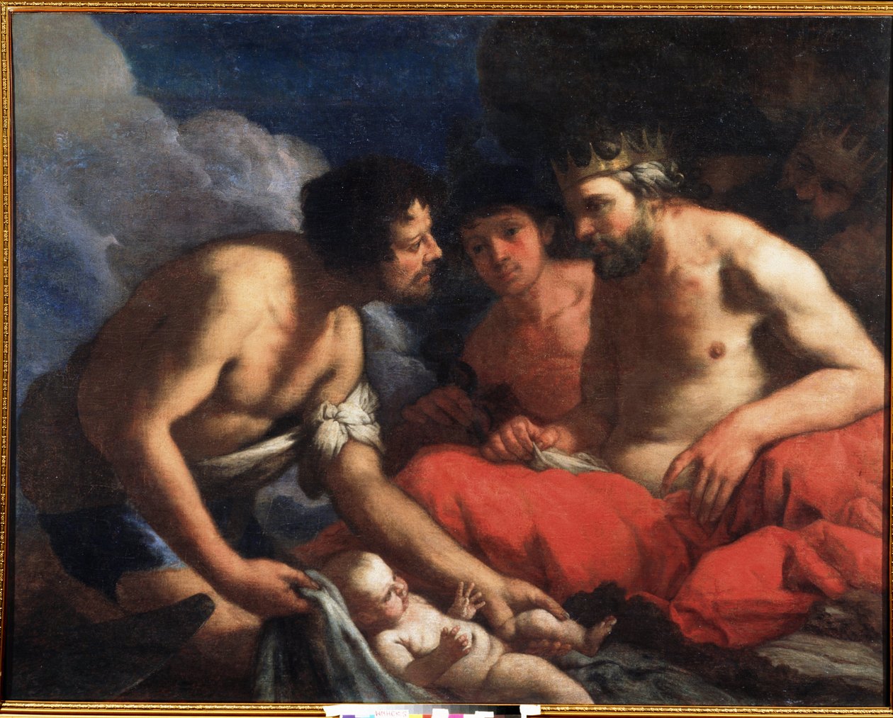 Palamedes و Odysseus مع Telemachus (؟) طفل (Palamedes و Odysseus). رسم أنطونيو زانتشي (1631-1722). زيت على قماش بواسطة أنطونيو زانشي