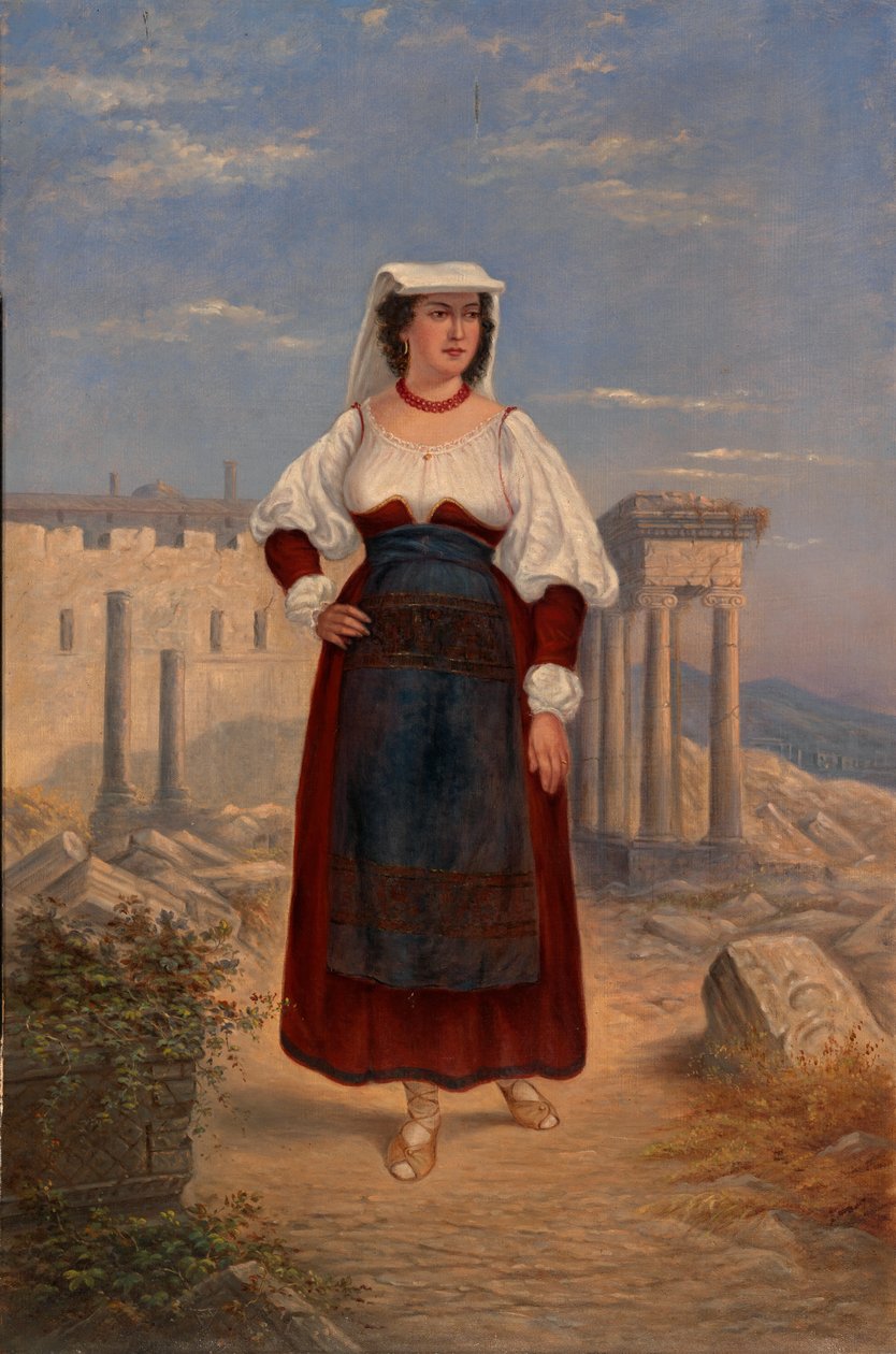 امرأة إيطالية ، كاليفورنيا. 1890-1899. بواسطة أنطونيو زينو شيندلر