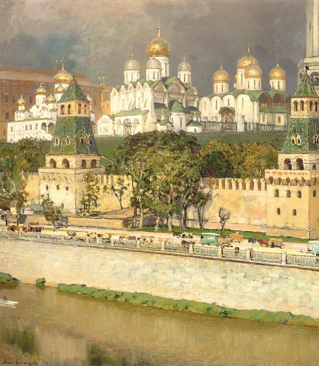 كاتدرائيات موسكو الكرملين ، 1894 بواسطة Apollinari Mikhailovich Vasnetsov